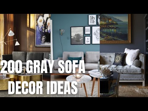 How do you decorate a GREY blue couch?