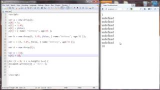 Javascript Tutorial 13 Looping through arrays with a for loop
