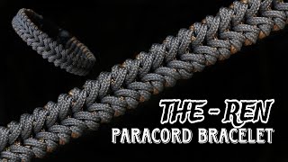 HOW TO MAKE REN KNOT PARACORD BRACELET, BY SAITO GARCIA, PARACORD TUTORIAL, DIY.