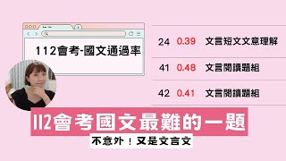 九歌國文：112會考國文最難的一題是！？
