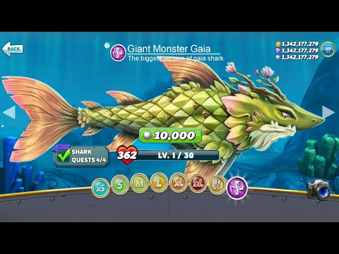 NUEVO TIBURÓN MONSTRUO GIGANTE GAIA DESBLOQUEADO, JUEGO Y TRÁILER – Hungry Shark World