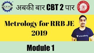 Metrology and Inspection for RRB JE 2019 Module 1