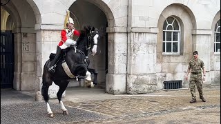 King’s Guard Shows Perfect Horsemanship as Horse Spooked