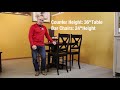 three different table heights explained troyer furniture sugarcreek