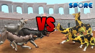 Gray Wolf Pack vs African Wild Dog Pack | Beast Arena [S1E3] | SPORE