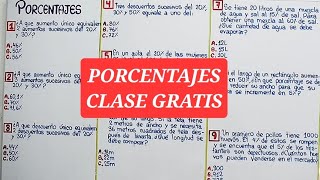 PORCENTAJES CON DESCUENTOS Y AUMENTOS SUCESIVOS