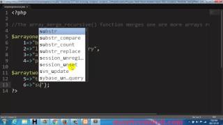 PHP array merge recursive Function