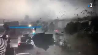 Images de la tornade à Longwy en Meurthe-et-Moselle