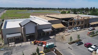 Drone trip of Modesto's new Marketplace shopping center
