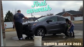 My HRV's first Car Wash with a frustrating Plot Twist in 2021 | What is it?! | ChristyGL #carwashday