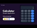 Build a Calculator App Using HTML, CSS & JavaScript | Step-by-Step Tutorial for Beginners #coding