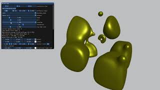 Realtime interactive 3D reaction diffusion simulation