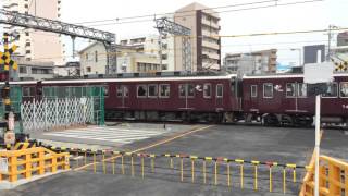 高架工事中の阪急淡路駅付近　Hankyu  Awaji Station under construction　(2016.1)