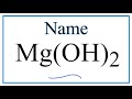 How to Write the Name for Mg(OH)2