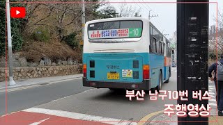 [팬더버스] 부산 남구10번 버스 주행영상