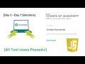 HackerRank 10 Days of JAVASCRIPT |  [Day 5 - Day 7] Solutions