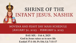 English Mass \u0026 Novena || Day_6 || 04 February 2025 || Infant Jesus Shrine Nashik || 12 pm ||