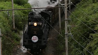 【白煙の影森上り!!】4K 2019.7.22 SLパレオエクスプレス C58 秩父鉄道