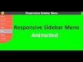 Responsive Navigation Sidebar Menu with Css and jquery
