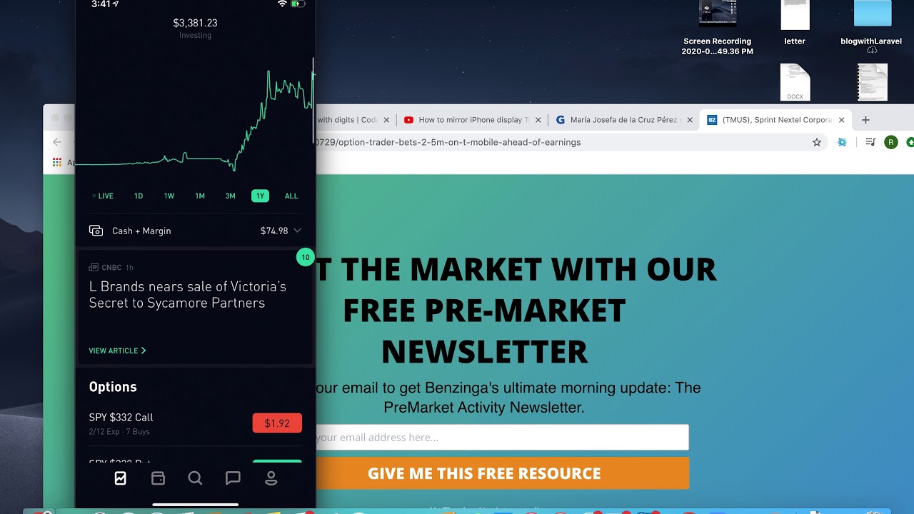 RobinHood Unusual Options Beginner Strategy - YouTube