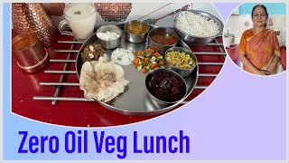 Zero  Oil  South Indian Vegetarian Lunch Thali I Heart Healthy I Weight Loss