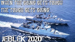 JEBLEK 2020 | JEBAT LEKIU | Royal Malaysian Navy Frigate Conduct Evolution at Sea During Op Benteng