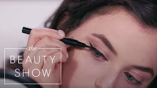 Testing $28 Pat McGrath Labs vs $8 Maybelline Liquid Eyeliners | Face Off | Harper's BAZAAR