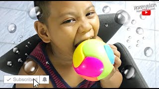 อะตอม l เล่นประกอบร่าง ลูกบอล หลากสี ของเล่นที่ซื้อมาจากโรงเรียน 🎾 | Mommyatom Channel