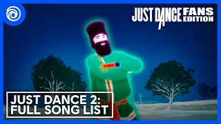 Just Dance 2: Full Song List