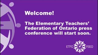 ETFO press conference Friday, June 11, 2021 on Ford's egregious use of the notwithstanding clause