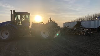 First day is seeding 2023. Northern Alberta Canada