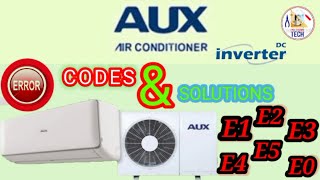Aux Inverter AC Error Code // How To Solve Error Codes //Solutions For Error Codes / Error Code List