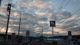 2021年11月穏やかな夕暮れ。熊山町から御津