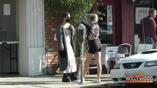 Vanessa Hudgens and bestie DJ 'GG Magree' Get their Caffeine Fix at Blue Bottle