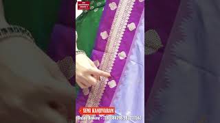 Semi Kanjivaram #saree #kanjivaram #kanjivaramsilksaree