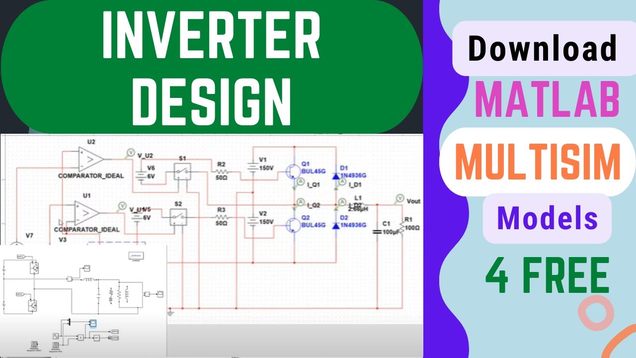 Power Electronics Lab 10a - Inverter Design In Multisim And Matlab ...