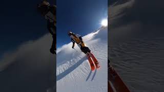 premium views at the Lonquimay Volcano, Malalcahullo with Kevin Guri #blackcrows #ski