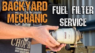 How To Change A Fuel Filter. GU Patrol Backyard Mechanic