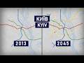 Evolution of the Kyiv Metro 1960-2045 (geographic map)