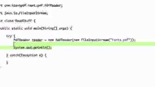 JAVA Programming Tutorial PDF with Java 05 The PdfReader