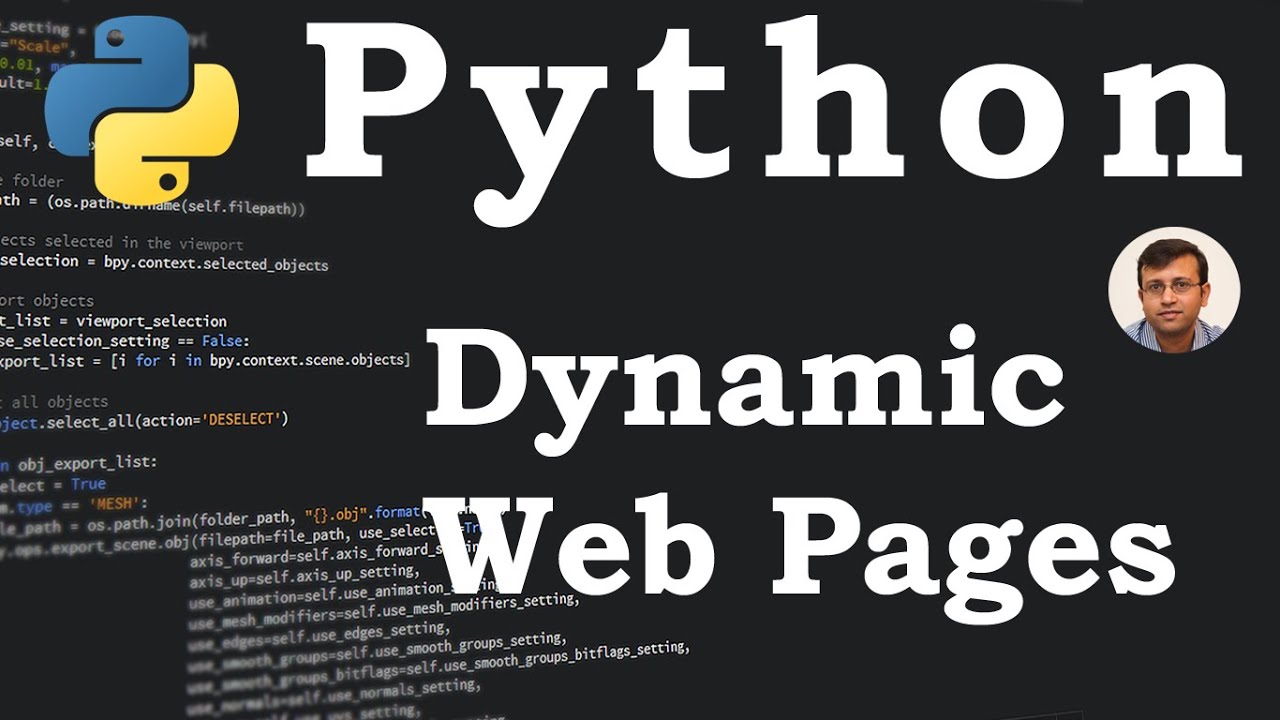 Python - Dynamic Web Pages - YouTube