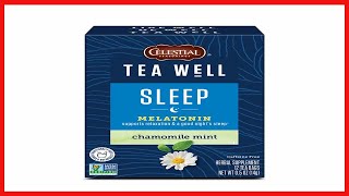 Bon produit -  Celestial Seasonings TeaWell Tisane, Sommeil avec Mélatonine, Camomille Menthe