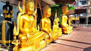 Take a walk to see the largest Buddha statue shop in the country.