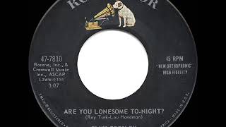 1960 Hits Archive Are You Lonesome Tonight - Elvis Presley A 1 Record