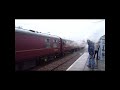 oliver cromwell hauling the broadsman on its way to norwich