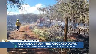 Brush fire on Kauai triggers evacuations in Anahola