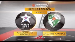 Highlights: Anadolu Efes Istanbul-Zalgiris Kaunas