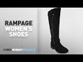 Top Cyber Monday Rampage Women's Shoes: Rampage Women's Hansel Wide Calf Zipper and Buckle Knee-High