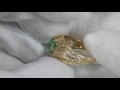 early holiday shopping vintage unisex 0.83tcw colombian emerald 14k ring