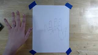 Blind Contour Hand Drawing